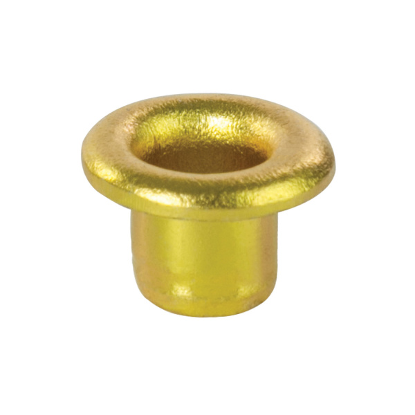 Люверсы BRAUBERG, КОМПЛЕКТ 250 шт., внутренний диаметр 4,8 мм, длина 4,6 мм, золотистые, 227793 - Комплектующие к дыроколам