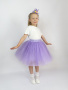 Юбка нарядная из фатина сиреневая - Юбки