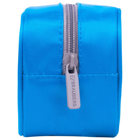 Пенал-косметичка BRAUBERG, мягкий, "KING SIZE BLUE", 20х8х9 см, 229018 - Пеналы мягкие