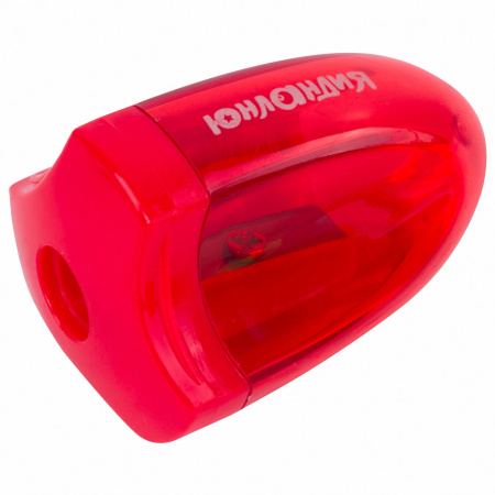 Точилка ЮНЛАНДИЯ "Спутник", с контейнером, пластиковая, корпус ассорти, 228447 - Точилки ручные