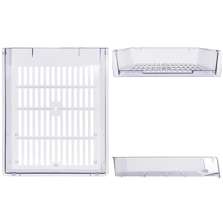 Лотки горизонтальные для бумаг, КОМПЛЕКТ 3 шт., 340х270х70 мм, прозрачный, BRAUBERG "Office", 237258 - Лотки горизонтальные (поддоны)
