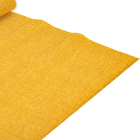 Бумага гофрированная/креповая (ИТАЛИЯ) 180 г/м2, 50х250 см, светло-оранжевая (576), BRAUBERG FIORE, 112610 - Цветная бумага