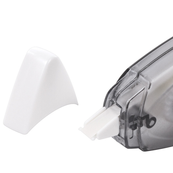 Корректирующая лента BRAUBERG BLACK&WHITE 5 мм х 8 м, корпус черный тонированный, механизм перемотки, блистер, 227800 - Корректирующие ленты