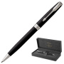 Ручка шариковая PARKER "Sonnet Core Matt Black CT", черный матовый лак, палладий, черная, 1931524 - Ручки шариковые подарочные