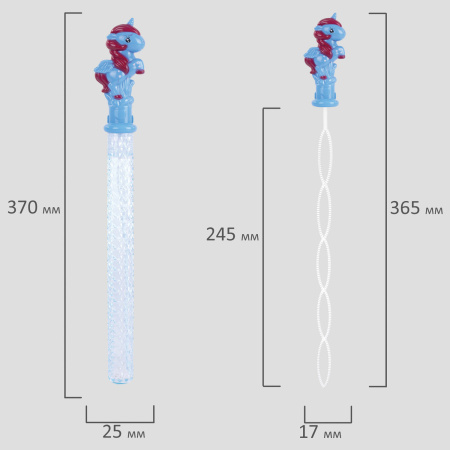 Мыльные пузыри "Волшебная палочка-Единорог", 120 мл, ЮНЛАНДИЯ, 664485 - Мыльные пузыри