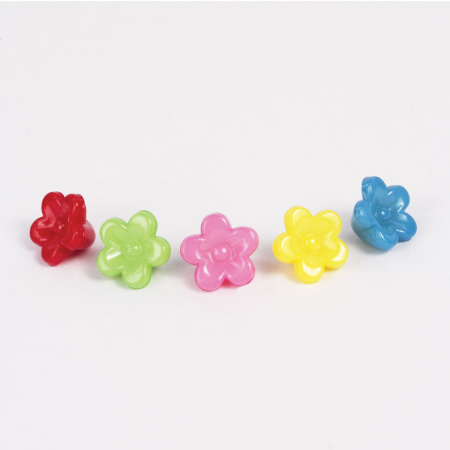 Бусины для творчества "Цветы", 10 мм, 15 грамм, 5 цветов, ОСТРОВ СОКРОВИЩ, 661230 - Бусины для творчества