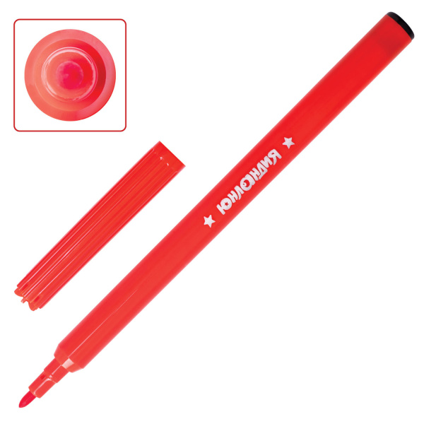 Фломастеры ЮНЛАНДИЯ 18 цветов, "УРОКИ РИСОВАНИЯ", вентилируемый колпачок, ПВХ, 151417 - Фломастеры классические