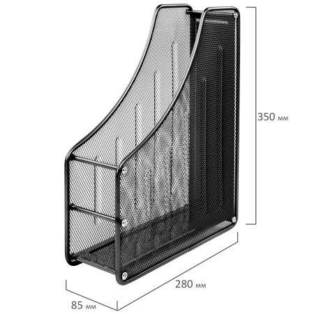 Настольный набор BRAUBERG "Germanium", 6 предметов, черный, металл, 237985 - Настольные наборы из металла