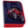 Пенал ПИФАГОР, 1 отделение, полиэстер, 19х13 см, "Monster car", 271013 - Пеналы каркасные