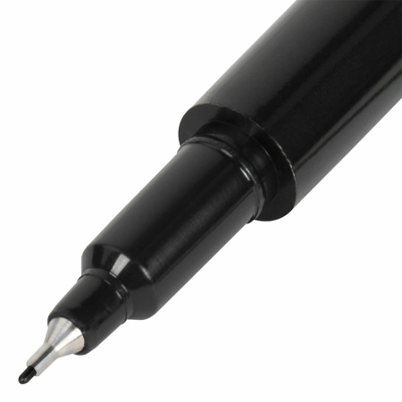 Маркер перманентный двусторонний BRAUBERG DUO, ЧЕРНЫЙ, наконечники 0,7/1 мм, 152210 - Маркеры перманентные