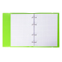 Тетрадь на кольцах А5 175х220 мм, 120 л., пластик, клетка, с резинкой, BRAUBERG, зеленая, 403569 - Тетради на кольцах и сменные блоки к ним