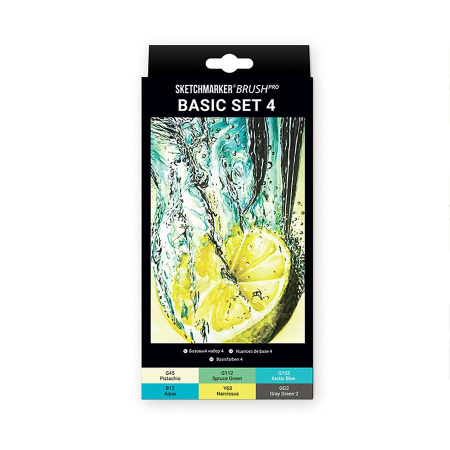 Набор маркеров SKETCHMARKER Brush "Basic 4", 6цв