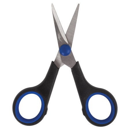 Ножницы для хобби и рукоделия ОСТРОВ СОКРОВИЩ 120 мм, 3-х сторонняя заточка, черно-синие, 237104 - Ножницы для хобби и рукоделия