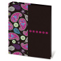 Фотоальбом BRAUBERG на 200 фотографий 10х15 см, твердая обложка, "Пейсли", черный с розовым, 390668 - Фотоальбомы
