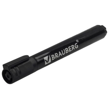 Маркер для бумажного флипчарта BRAUBERG, НЕПРОПИТЫВАЮЩИЙ, ЧЕРНЫЙ, 2,5 мм, 151253 - Маркеры для флипчартов