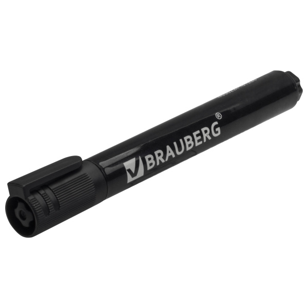 Маркер для бумажного флипчарта BRAUBERG, НЕПРОПИТЫВАЮЩИЙ, ЧЕРНЫЙ, 2,5 мм, 151253 - Маркеры для флипчартов