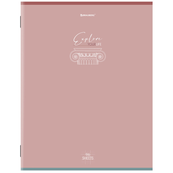 Тетради КОМПЛЕКТ 3 шт. А4, 96 л., BRAUBERG скоба, клетка, глянцевый лак, "Pastel", 404388 - Тетради формата А4