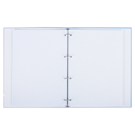 Тетрадь на кольцах БОЛЬШАЯ А4 (225х300 мм), 100 листов, твердый картон, клетка, BRAUBERG, Градиент, 403272 - Тетради на кольцах и сменные блоки к ним