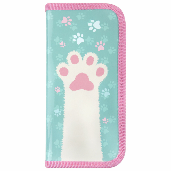 Пенал ПИФАГОР, 1 отделение, ламинированный картон, 19х9 см, "Paw", 271097 - Пеналы каркасные