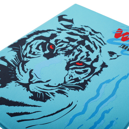 Дневник 1-11 класс 48 л., кожзам (твердая), шелкография, BRAUBERG, "Tiger", 106180 - Дневники универсальные