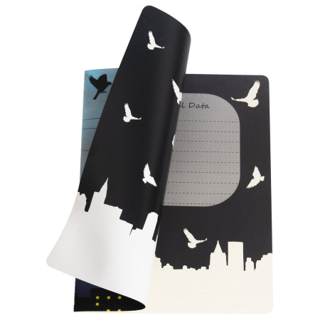 Тетрадь 60 л. в клетку обложка SoftTouch, бежевая бумага 70 г/м2, сшивка, В5 (179х250 мм), ТУМАН, BRAUBERG, 1403819 - Тетради более 60 листов