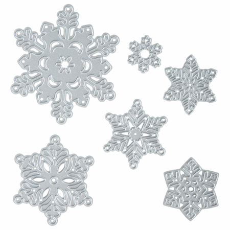 Ножи "Снежинки" для Машинки для вырубки и тиснения ОС-5, 6 штук, 112х128 мм, ОСТРОВ СОКРОВИЩ, 663826, 861-033 - Машинки, ножи и маты для вырубки, клише для тиснения