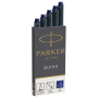 Картриджи чернильные PARKER "Cartridge Quink", КОМПЛЕКТ 5 штук, синие, 1950384 - Картриджи чернильные и чернила для письма и черчения