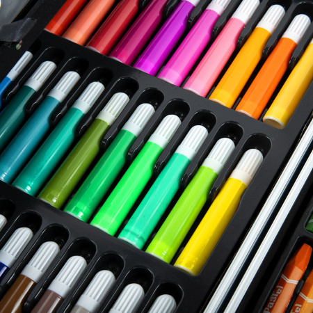 Набор ЮНОГО ХУДОЖНИКА "Cosmo" для рисования и творчества в кейсе ЮНЛАНДИЯ, 163 предмета, 664634 - Наборы юного художника