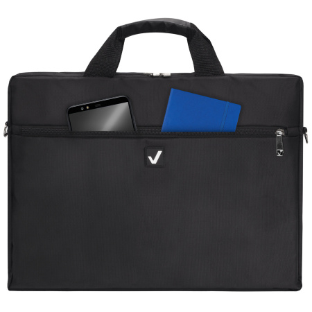 Сумка-портфель BRAUBERG с отделением для ноутбука 15,6", "Tempo", карман, черная, 40х30х4 см, 240453 - Сумки деловые с отделением для ноутбука и планшета