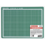 Коврик (мат) для резки BRAUBERG, 3-слойный, А4 (300х220 мм), двусторонний, толщина 3 мм, зеленый, 236905 - Коврики настольные для резки