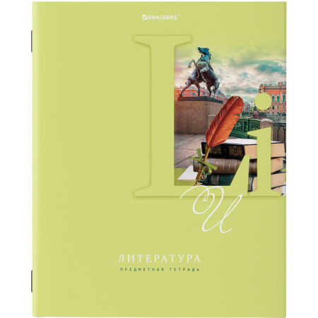 Тетради предметные, КОМПЛЕКТ 12 ПРЕДМЕТОВ, ПАСТЕЛЬНАЯ, 48 листов, обложка картон, BRAUBERG, 404026 - Тетради предметные