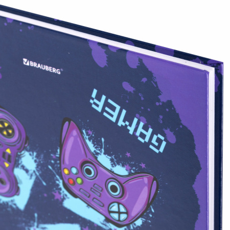 Дневник 5-11 класс 48 л., твердый, BRAUBERG, глянцевая ламинация, с подсказом, "Приставка", 106629 - Дневники для старших классов