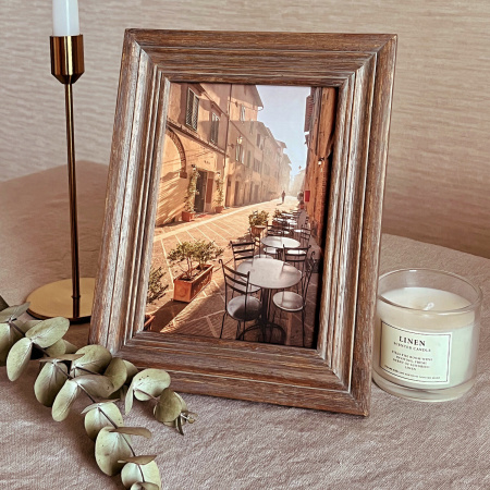 Рамка из мангового дерева BRAUBERG LOFT EL CLASICO, фото 13х18 см, акриловый экран, 19х24 см, 391286 - Рамки для дипломов, сертификатов, грамот, фотографий