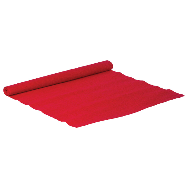 Бумага гофрированная/креповая, 110 г/м2, 50х250 см, красная, ОСТРОВ СОКРОВИЩ, 129148 - Цветная бумага