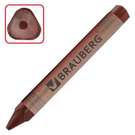 Восковые мелки утолщенные BRAUBERG "АКАДЕМИЯ", НАБОР 12 цветов, 227287 - Мелки