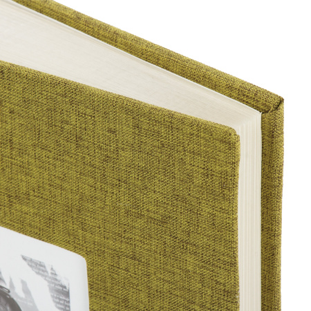 Фотоальбом BRAUBERG на 300 фото 10х15 см, ткань, хаки, 391188 - Фотоальбомы