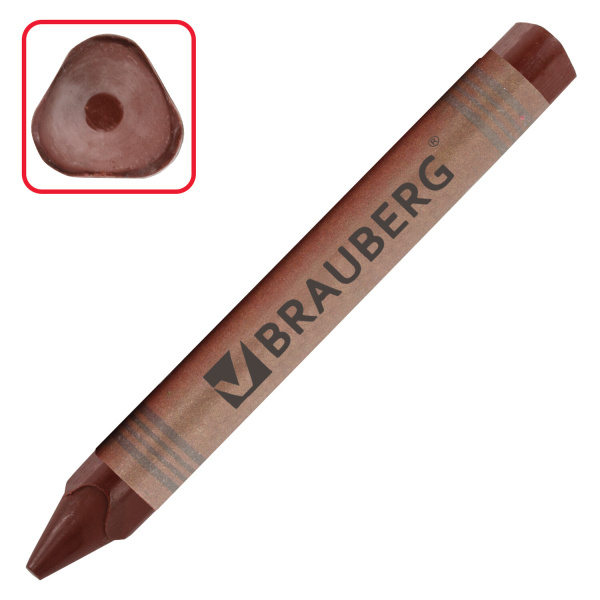 Восковые мелки утолщенные BRAUBERG "АКАДЕМИЯ", НАБОР 12 цветов, 227287 - Мелки