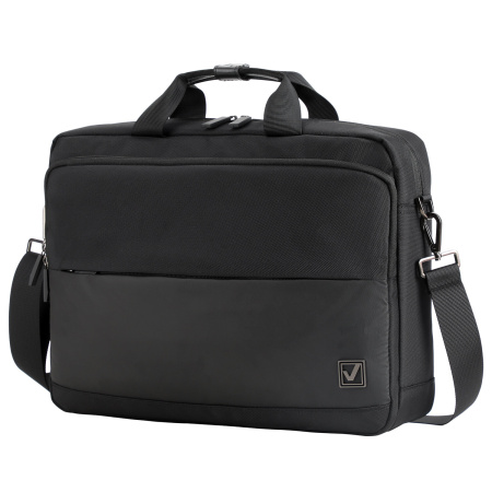 Сумка портфель BRAUBERG Expert с отделением для ноутбука 15,6", 2 отделения, черная, 30х40х10 см, 270824 - Сумки деловые с отделением для ноутбука и планшета