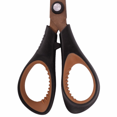 Ножницы BRAUBERG "Heavy Duty", 165 мм, суперпрочные, титановое покрытие, 2-х сторонняя заточка, 236789 - Ножницы универсальные