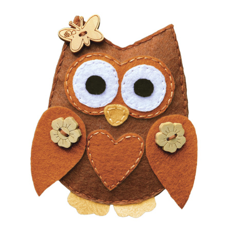 Цветной фетр для творчества А4 ОСТРОВ СОКРОВИЩ, 5 листов, 5 цветов, толщина 2 мм, оттенки коричневого, 660646 - Фетр