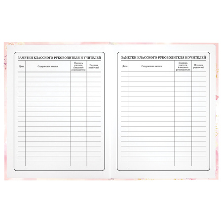 Дневник 1-4 класс 48 л., твердый, ЮНЛАНДИЯ, глянцевая ламинация, с подсказом, "Нежность", 106598 - Дневники для младших классов