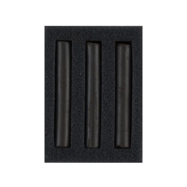 Набор сухих художественных графических материалов "Ладога": сепия тёмная 3 мелка - Мел, графит, сепия, сангина, соус, уголь художественные