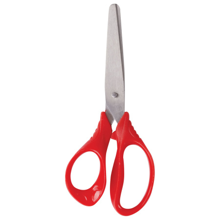 Ножницы ЮНЛАНДИЯ "ВЕТЕРОК", 130 мм, ассиметричные ручки, упаковка с подвесом, ассорти, 236979 - Ножницы детские