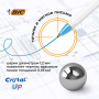Ручки шариковые BIC "Cristal Up Fun", НАБОР 4 ЦВЕТА (салатовый, розовый, фиолетовый, голубой), узел 1 мм, линия 0,32 мм, блистер, 949870 - Ручки шариковые неавтоматические