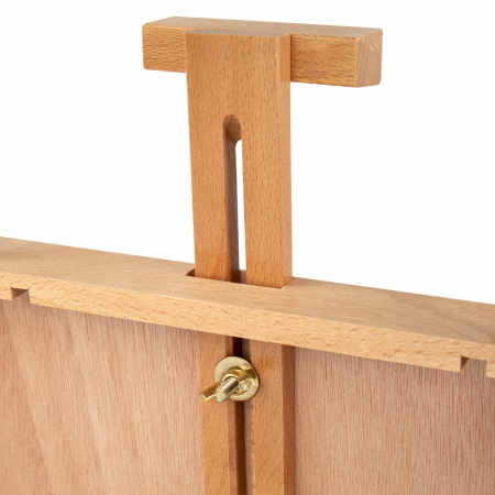 Этюдник-мольберт из бука настольный с ящиком, 27х37х67 см, высота холста до 53 см, BRAUBERG ART, 192251 - Этюдники