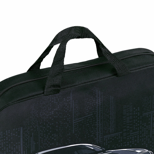 Папка на молнии с ручками BRAUBERG А4, 1 отделение, полиэстер, 80 мм, "City car", 271486 - Папки-сумки с ручками