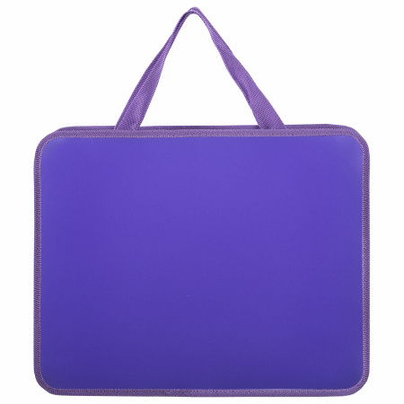 Папка на молнии с ручками ЮНЛАНДИЯ А4, 1 отделение, пластик, ширина 80 мм, "Fluffy Tail", 271459 - Папки-сумки с ручками