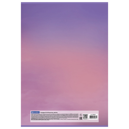 Тетрадь А4, 80 л., BRAUBERG, скоба, клетка, обложка картон, "City", 404045 - Тетради формата А4