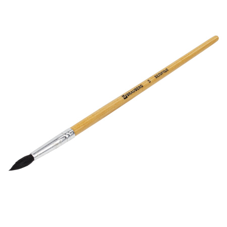 Кисть BRAUBERG, белка, круглая, № 5, 200182 - Кисти для рисования