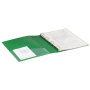 Папка на 4 кольцах, ширина 40 мм, BRAUBERG EXTRA, до 300 листов, ЗЕЛЕНАЯ, 0,8 мм, 270550 - Папки на кольцах